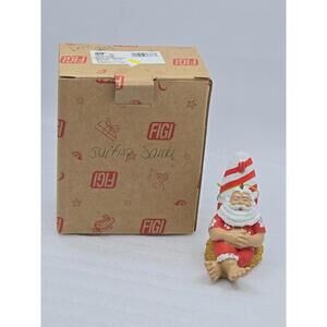 FIGI Christmas Ornament Surfing Santa
